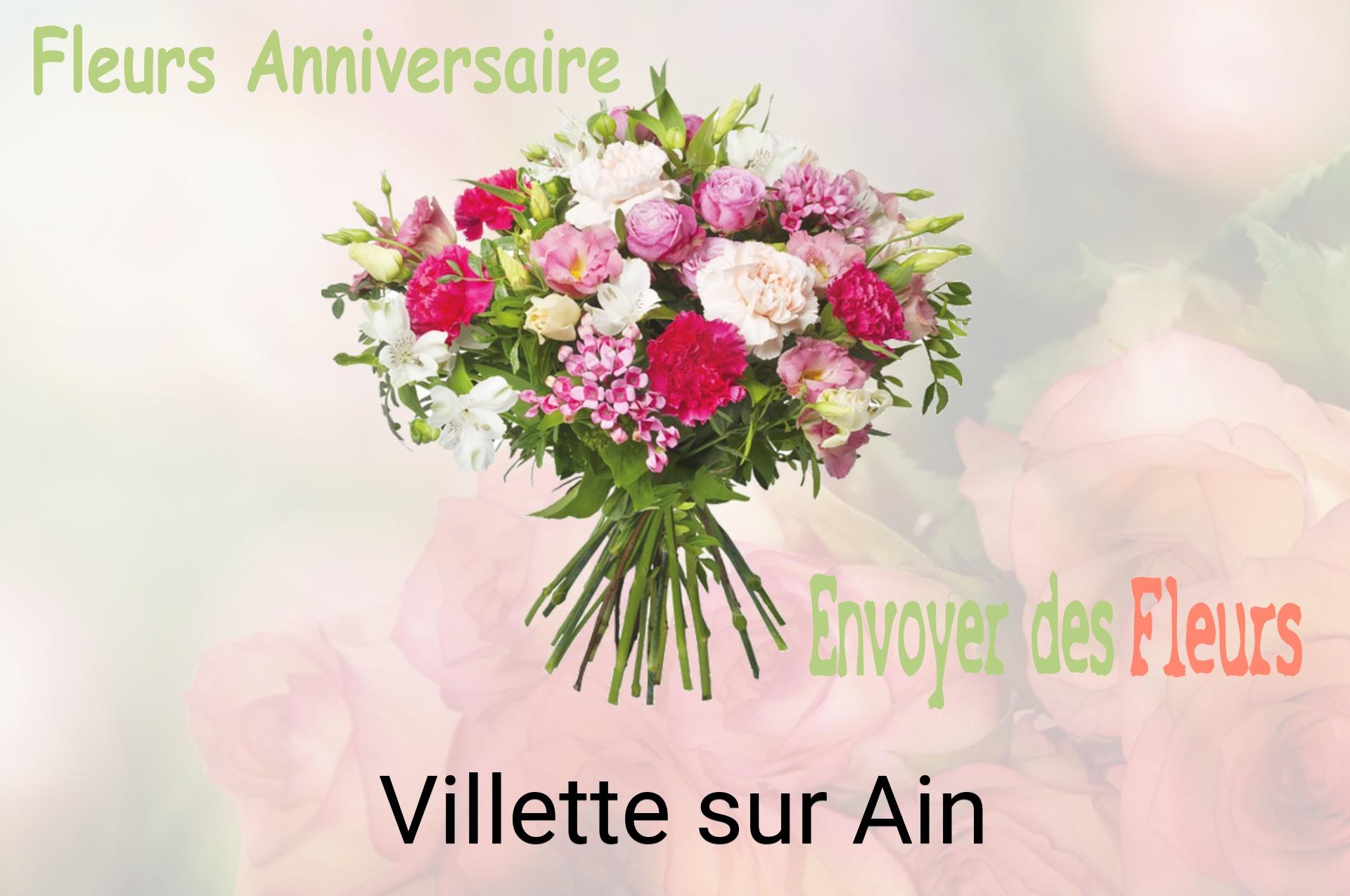 Bouquet de fleurs d’anniversaire livré à Villette-sur-Ain