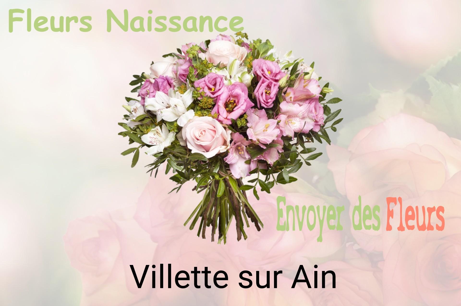 Bouquet de fleurs de naissance livré à Villette-sur-Ain